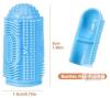 Multi-Color Silicone Finger Toothbrushes, Case Included, 1.96"x0.75", Food-Grade, New, 4-Pack - 2