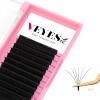 New VEYES INC Easy Fan Volume Lash Extensions 0.03 0.05 0.07 C/CC/D/DD Curl 8-20mm Mixed & Single Length Tray, Matte Black, Professional Supplies for Lash Techs（0.05 D 10mm） - 2