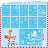 New Funnlot Snowflake Window Stickers Clings 345Pcs Christmas Window Clings | 10 Sheets Christmas Snowflakes Window Clings - 2