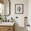 New Framed Black & White Frog Bathroom Wall Art, 9&frac14;&Prime; &times; 11&frac14;&Prime;
