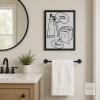New Framed Humorous Toothpaste & Toilet Paper Bathroom Wall Art, 11&Prime; &times; 13&frac34;&Prime;
