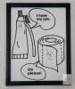 New Framed Humorous Toothpaste & Toilet Paper Bathroom Wall Art, 11&Prime; &times; 13&frac34;&Prime; - 2