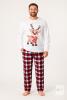 NEW Size 2XL Men&rsquo;s Reindeer Christmas Pajama Set &ndash; (White)
