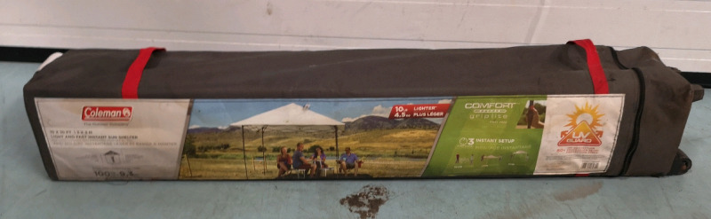 COLEMAN Portable SUN SHADE 10 by 10 feet AS IS