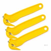 NEW 3-Pack Amazon Basics Safety Box Cutters, Yellow