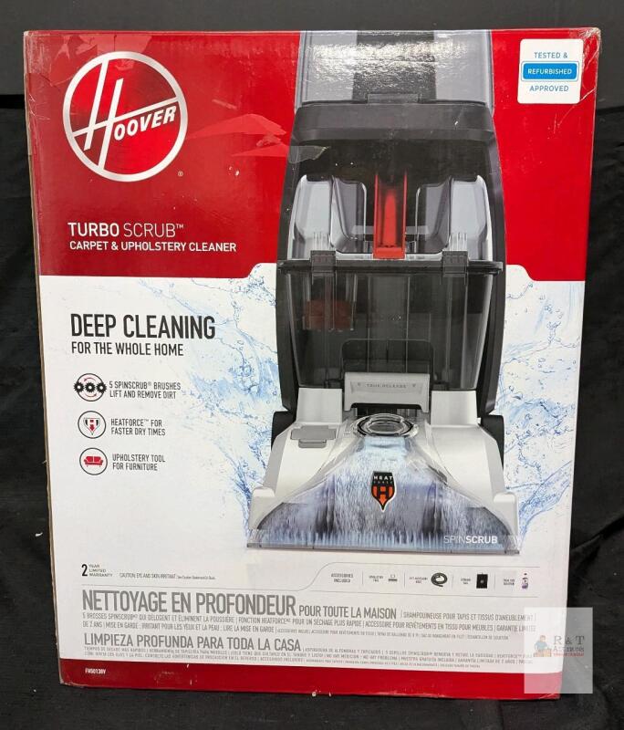 Refurbished Hoover Turbo Scrub Carpet & Upholstery Cleaner | Guaranteed to Work! |30 Day Warranty Retails for 200!