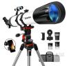 NEW DIANFAN 90mm Aperture 800mm Focal Length Refractor Telescope, FMC Optics, Tripod, Accessories