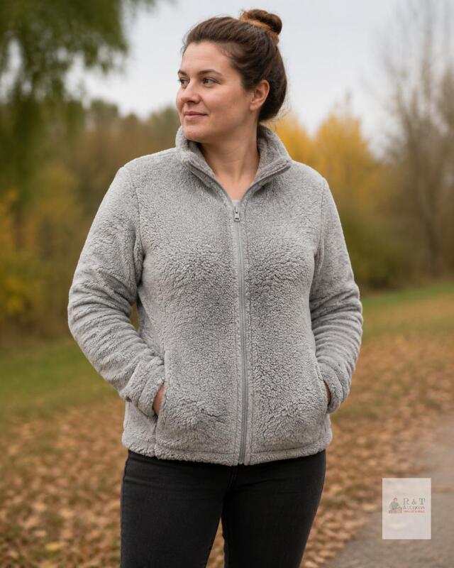 NEW UNIQLO Women&rsquo;s Fluffy Fleece Full-Zip Jacket, Grey, Size M