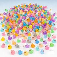 New 180 (ish)Pcs Luminous Mini Resin Ducks to Hide, 18 Colours | Glow in the Dark, 1.38 x 1.1 cm Size, Fairy Garden Decor, Waterproof & Durable, Party Favours