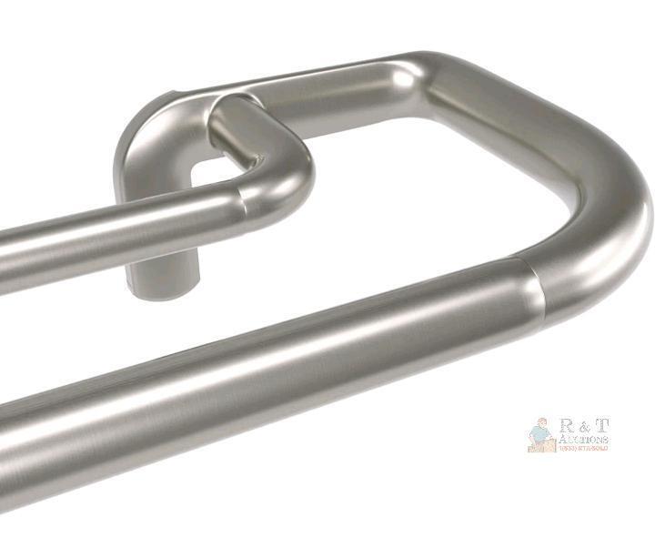 NEW Umbra Twilight Double Curtain Rod, 66"-144" Adjustable Length, Matte Nickel Finish