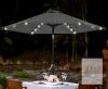 new MasterCanopy UB25 7.5 ft Solar Patio Umbrella with LED Lights, Grey, Crank & Tilt Mechanism - 3