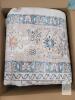 NEW 10x12 Beige Blue Area Rug, Polypropylene, Medallion Design, Model X24040, - 4