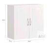 NEW SoBuy FRG231-W Wall-Mounted Cabinet, White, 2 Doors, Adjustable Shelf, 60x30x60cm - 3