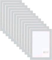 New 12pcs Self Adhesive Magnetic Poster Frame Wall Sign Holder, 5"x7" Magnetic Picture Frame Document Display Window Sign Wall Mount for Home Office Store Restaurant,Silver