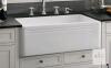 NEW Swiss Madison Ceramic Farmhouse Kitchen Sink with Grid Accessory - White, Glossy Finish