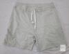 NEW Amy Coulee Men's Light Gray Sweat Shorts, Size L, 100% Cotton, 5.5" Inseam, Elastic Waist with Drawstring - 2
