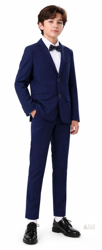 New Boys Suit Size (12-14) 160 -2PCS with Suit Jackek and Pants,KidsTuxedo Formal Suit,Wedding Ring Bearer Outfit