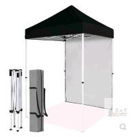 COOS BAY 5x5 Outdoor Portable Canopy Pop-Up Gazebo - Black/White, Steel Frame