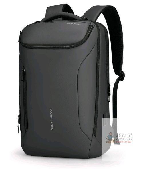 MARK RYDEN 17.3" Laptop Backpack, Water-Repellent Oxford Fabric, USB Charging Port, YKK Zippers