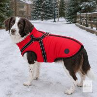 New XL Norbi Dog Winter Coat with Built-in Reflective Harness, Waterproof Warm Jacket
