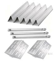 NEW Weber Genesis 300 Series Grill Parts Kit, Stainless Steel Burners, Flavorizer Bars, Heat Plates