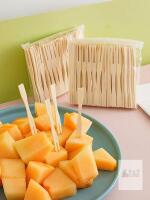 100Pcs Natural Bamboo Mini Food Forks
