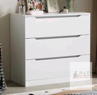 NEW MAYIORIAT 3-Drawer White Dresser, 29.5" W x 15.7" D x 31.5" H, Modern Design