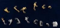 Assorted Magnetic Jewelry Clasps, Gold & Silver Tone, 12-Pack, Lobster Style, Decorative, X004WPBLKD