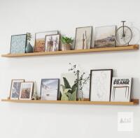 NEW FLYJOE YGK1 72" Floating Wall Shelves (Set of 2), Natural Oak, 66 lbs Capacity, Pre-drilled, MDF
