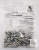 QISHENG #10-24x1" Stainless Steel Machine Screws, Pan Head, Phillips, 40&ndash;60 pcs, Sealed Bag - 2