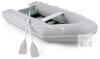 Inflatable Dinghy Boat &ndash; 118" x 59", 990 lb Capacity, Seats 4, Aluminum Floor & Oars, Pump/Bag