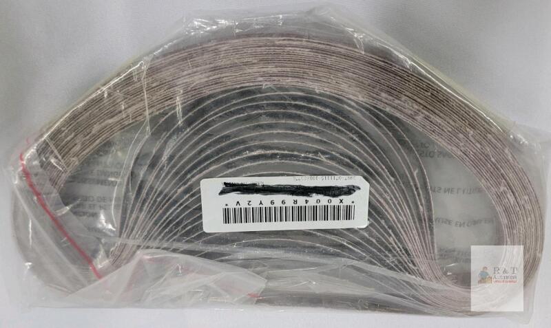 New - 20pcs , 1/2"&times;24" - 120grit Sanding Belt