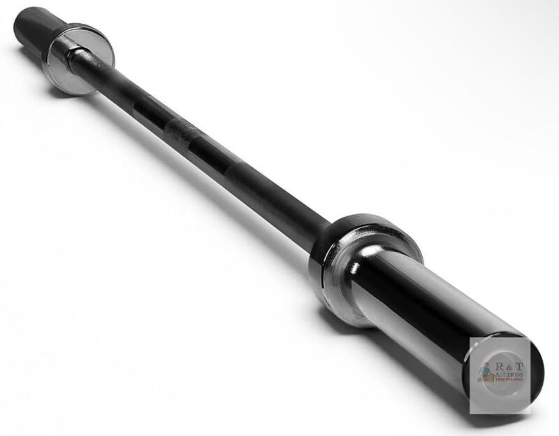 Olympic Barbell, 28mm Shaft, 71.85in Length, 12.7kg, Black Finish, Multi-Purpose, Center Knurl