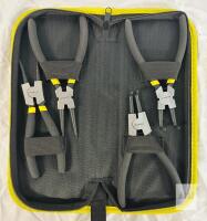 Gunpla 4-Piece Snap Ring Pliers Set with Carrying Case