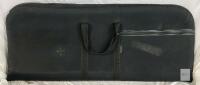 Large Soft 88-Key Keyboard Case with Zippered Pocket, Dual Handles, Black Exterior, Brown Interior