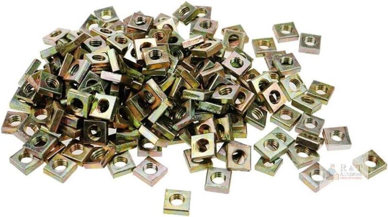 New 50pcs M6x10x3mm Square Nuts Threaded Carbon Steel Square Nuts Machine Fasteners Zinc Plated Finish