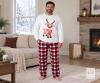 NEW Size XL Men&rsquo;s Reindeer Christmas Pajama Set &ndash; (White top)