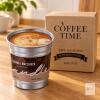 NEW 30-40 hours burn time Coffee Time Caramel Macchiato Vegan Wax Scented Candle, 200g/7oz, Gift Boxed