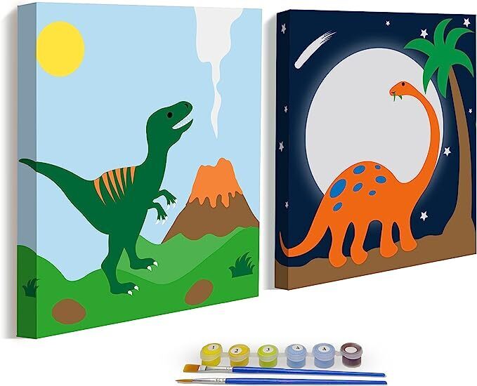 New ColorOki 2-Pack Paint by Numbers Kit , Easy DIY Number Painting Set