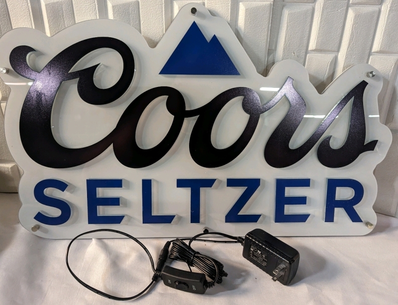 New Coors Seltzer Light Up LED Sign.