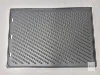 Reversible Cast Iron Griddle Plate, 18" x 10", Flat and Ridged Surfaces