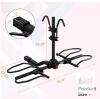 Meeviz 006 Hitch-Mounted 2-Bike Platform Rack, 180 lbs Capacity, Fits 2" Hitch Receivers - 2
