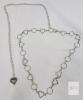 Luluify Metal Waist Body Chain Belt, Silver Hearts, Adjustable, Heart Charm, X003UQZEM1 - 2