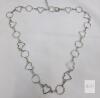 Luluify Metal Waist Body Chain Belt, Silver Hearts, Adjustable, Heart Charm, X003UQZEM1 - 3