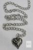 Luluify Metal Waist Body Chain Belt, Silver Hearts, Adjustable, Heart Charm, X003UQZEM1 - 4