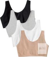 New SIZE 48 Fruit of The Loom Womens Fruit of The Loom Women's Built Up Tank Style Sports Bra Value Pack 48 48A 48B 48C 48D 48DD 48DDD