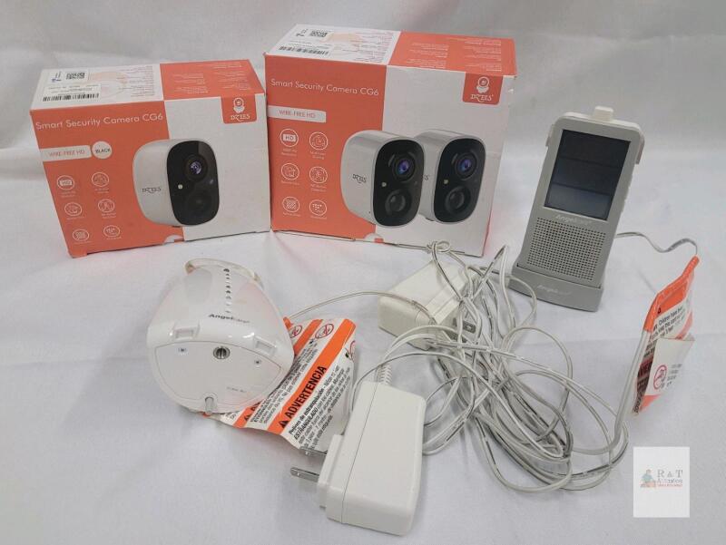 Dzees CG6 Smart Security Camera 1080P HD Wire-Free with Angelcare Audio Baby Monitor- 48 HOUR WARRANTY