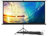 NEW Duronic BPS100/43 100" 4:3 Wall-Mountable Projector Screen with Bar and Hooks