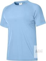 New XXXL Men's Rash Guard Short Sleeve UPF 50+ Sun Protection Swim Shirt Quick Dry -blue