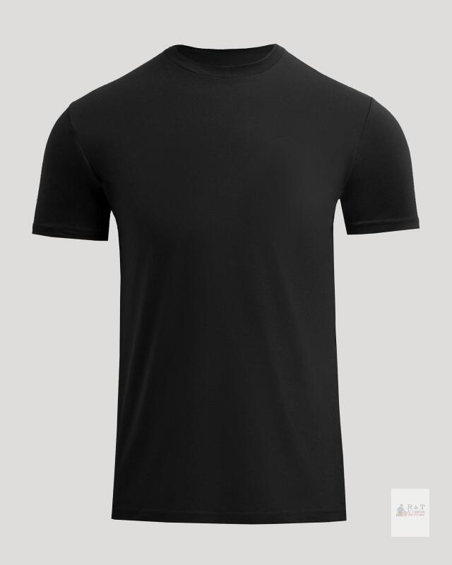 New XL True Classic Men's Premium Fitted Crew Neck T-Shirt in Black,
